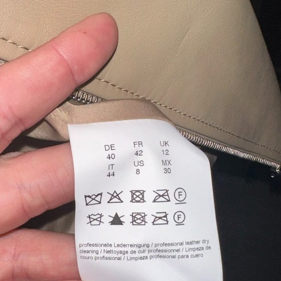 Lambskin Leather Bomber, Hugo Boss, Size 8, NWT - Picture 5 of 8